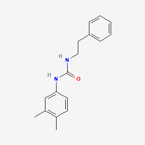 molecular formula C17H20N2O B5291160 N-(3,4-dimethylphenyl)-N'-(2-phenylethyl)urea 