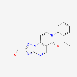 molecular formula C18H17N5O2 B5291221 7-(2-ethylphenyl)-2-(methoxymethyl)pyrido[3,4-e][1,2,4]triazolo[1,5-a]pyrimidin-6(7H)-one 
