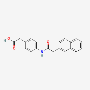 molecular formula C20H17NO3 B5291283 {4-[(2-naphthylacetyl)amino]phenyl}acetic acid 
