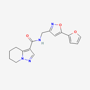 N-{[5-(2-furyl)isoxazol-3-yl]methyl}-4,5,6,7-tetrahydropyrazolo[1,5-a]pyridine-3-carboxamide