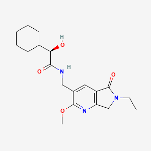 molecular formula C19H27N3O4 B5291335 (2R)-2-cyclohexyl-N-[(6-ethyl-2-methoxy-5-oxo-6,7-dihydro-5H-pyrrolo[3,4-b]pyridin-3-yl)methyl]-2-hydroxyacetamide 