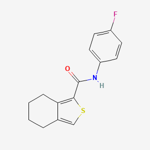 molecular formula C15H14FNOS B5291344 N-(4-fluorophenyl)-4,5,6,7-tetrahydro-2-benzothiophene-1-carboxamide 