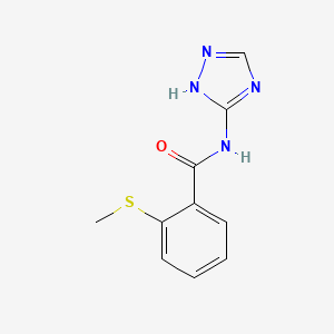 molecular formula C10H10N4OS B5291352 2-(methylthio)-N-4H-1,2,4-triazol-3-ylbenzamide 