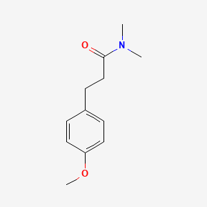 molecular formula C12H17NO2 B5291386 3-(4-methoxyphenyl)-N,N-dimethylpropanamide 