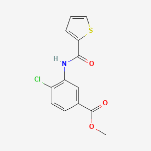 molecular formula C13H10ClNO3S B5291467 methyl 4-chloro-3-[(2-thienylcarbonyl)amino]benzoate 