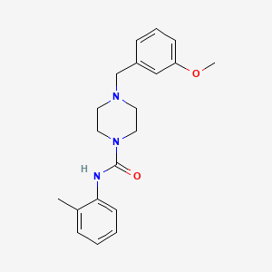 molecular formula C20H25N3O2 B5291518 4-(3-methoxybenzyl)-N-(2-methylphenyl)-1-piperazinecarboxamide 