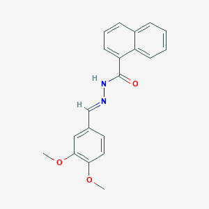 molecular formula C20H18N2O3 B5291606 N'-(3,4-dimethoxybenzylidene)-1-naphthohydrazide 