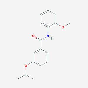 molecular formula C17H19NO3 B5291646 3-isopropoxy-N-(2-methoxyphenyl)benzamide 