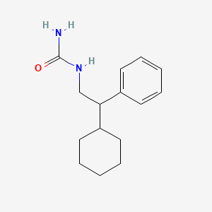 molecular formula C15H22N2O B5291693 N-(2-cyclohexyl-2-phenylethyl)urea CAS No. 62636-75-3