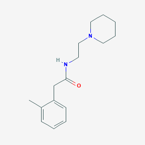 molecular formula C16H24N2O B5291712 2-(2-methylphenyl)-N-[2-(1-piperidinyl)ethyl]acetamide 