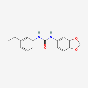molecular formula C16H16N2O3 B5291744 N-1,3-benzodioxol-5-yl-N'-(3-ethylphenyl)urea 