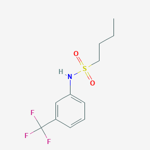 molecular formula C11H14F3NO2S B5291755 N-[3-(trifluoromethyl)phenyl]-1-butanesulfonamide 