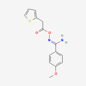 molecular formula C14H14N2O3S B5291861 4-methoxy-N'-[(2-thienylacetyl)oxy]benzenecarboximidamide 