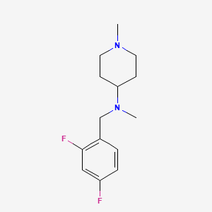 molecular formula C14H20F2N2 B5291919 N-(2,4-difluorobenzyl)-N,1-dimethyl-4-piperidinamine 