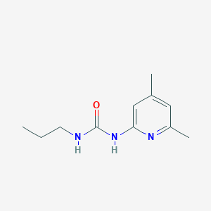 molecular formula C11H17N3O B5291928 N-(4,6-dimethyl-2-pyridinyl)-N'-propylurea 