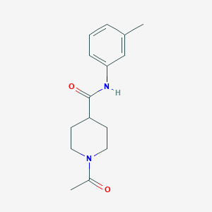 molecular formula C15H20N2O2 B5291949 1-acetyl-N-(3-methylphenyl)-4-piperidinecarboxamide 