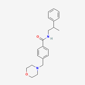4-(4-morpholinylmethyl)-N-(2-phenylpropyl)benzamide