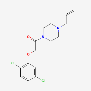 molecular formula C15H18Cl2N2O2 B5292050 1-allyl-4-[(2,5-dichlorophenoxy)acetyl]piperazine 