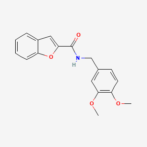 molecular formula C18H17NO4 B5292055 N-(3,4-dimethoxybenzyl)-1-benzofuran-2-carboxamide 