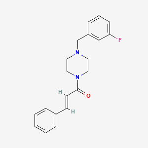 molecular formula C20H21FN2O B5292078 1-cinnamoyl-4-(3-fluorobenzyl)piperazine 