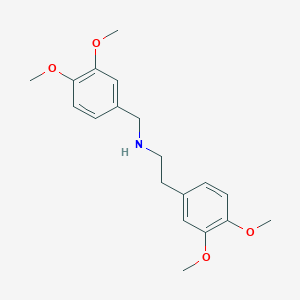 molecular formula C19H25NO4 B5292126 (3,4-dimethoxybenzyl)[2-(3,4-dimethoxyphenyl)ethyl]amine 