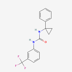 molecular formula C17H15F3N2O B5292214 N-(1-phenylcyclopropyl)-N'-[3-(trifluoromethyl)phenyl]urea 