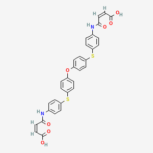 4,4'-[oxybis(4,1-phenylenethio-4,1-phenyleneimino)]bis(4-oxo-2-butenoic acid)