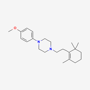molecular formula C22H34N2O B5292333 1-(4-methoxyphenyl)-4-[2-(2,6,6-trimethyl-1-cyclohexen-1-yl)ethyl]piperazine 