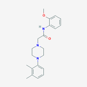molecular formula C21H27N3O2 B5292341 2-[4-(2,3-dimethylphenyl)-1-piperazinyl]-N-(2-methoxyphenyl)acetamide 