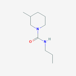 molecular formula C10H20N2O B5292349 3-methyl-N-propyl-1-piperidinecarboxamide 