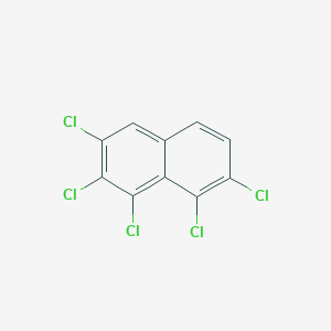 molecular formula C10H3Cl5 B052924 1,2,3,7,8-Pentachloronaphthalene CAS No. 150205-21-3