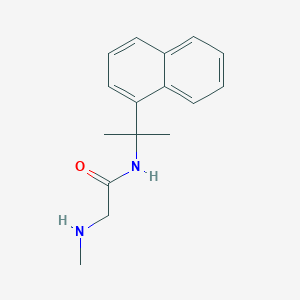 molecular formula C16H20N2O B5292403 N~2~-methyl-N~1~-[1-methyl-1-(1-naphthyl)ethyl]glycinamide 