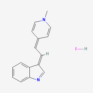 3-[2-(1-methyl-4(1H)-pyridinylidene)ethylidene]-3H-indole hydroiodide