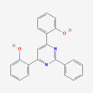 molecular formula C22H16N2O2 B5292503 2,2'-(2-phenyl-4,6-pyrimidinediyl)diphenol 