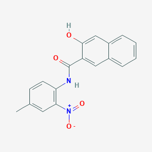 molecular formula C18H14N2O4 B5292523 3-hydroxy-N-(4-methyl-2-nitrophenyl)-2-naphthamide 