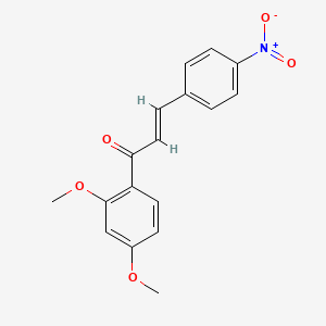 molecular formula C17H15NO5 B5292548 1-(2,4-dimethoxyphenyl)-3-(4-nitrophenyl)-2-propen-1-one 