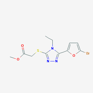 methyl {[5-(5-bromo-2-furyl)-4-ethyl-4H-1,2,4-triazol-3-yl]thio}acetate