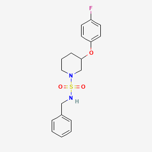 molecular formula C18H21FN2O3S B5292592 N-benzyl-3-(4-fluorophenoxy)piperidine-1-sulfonamide 