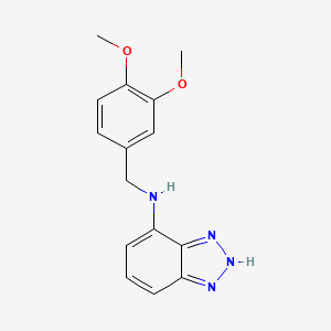 molecular formula C15H16N4O2 B5292673 N-(3,4-dimethoxybenzyl)-1H-1,2,3-benzotriazol-7-amine 