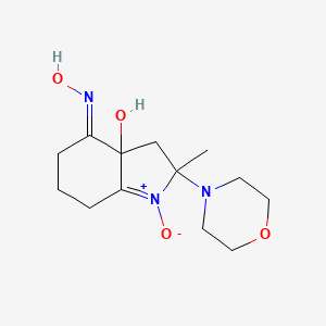 molecular formula C13H21N3O4 B5292683 3a-hydroxy-2-methyl-2-(4-morpholinyl)-2,3,3a,5,6,7-hexahydro-4H-indol-4-one oxime 1-oxide 
