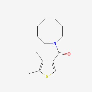 molecular formula C14H21NOS B5292732 1-[(4,5-dimethyl-3-thienyl)carbonyl]azocane 