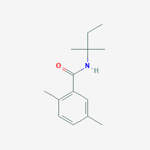 molecular formula C14H21NO B5292858 N-(1,1-dimethylpropyl)-2,5-dimethylbenzamide 
