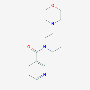 molecular formula C14H21N3O2 B5292866 N-ethyl-N-(2-morpholin-4-ylethyl)nicotinamide 