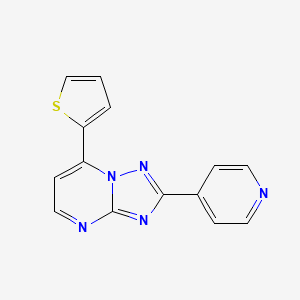 molecular formula C14H9N5S B5292883 2-(4-pyridinyl)-7-(2-thienyl)[1,2,4]triazolo[1,5-a]pyrimidine 