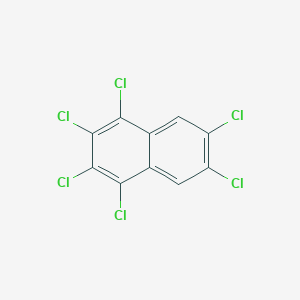 molecular formula C10H2Cl6 B052931 1,2,3,4,6,7-Hexachloronaphthalene CAS No. 103426-96-6