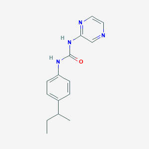 molecular formula C15H18N4O B5293137 N-(4-sec-butylphenyl)-N'-2-pyrazinylurea 