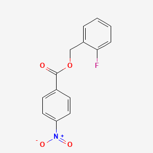 molecular formula C14H10FNO4 B5293164 2-fluorobenzyl 4-nitrobenzoate 