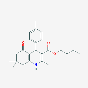 molecular formula C24H31NO3 B5293165 butyl 2,7,7-trimethyl-4-(4-methylphenyl)-5-oxo-1,4,5,6,7,8-hexahydro-3-quinolinecarboxylate 