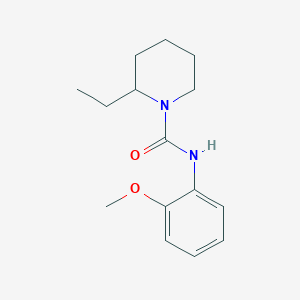 molecular formula C15H22N2O2 B5293273 2-ethyl-N-(2-methoxyphenyl)-1-piperidinecarboxamide 