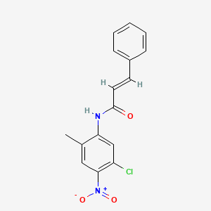 molecular formula C16H13ClN2O3 B5293324 N-(5-chloro-2-methyl-4-nitrophenyl)-3-phenylacrylamide 